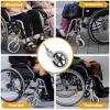 Wheelchair Caster Wheel with Steel Tube and Rubber Fork view 3