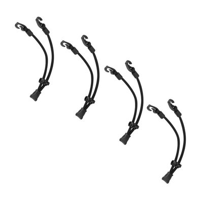 UKCOCO Elastic Mask Extender 4 Pack Black