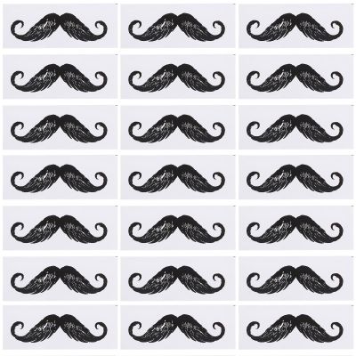 50 Nose Hair Removal Stickers for Beards and Mustaches, Black
