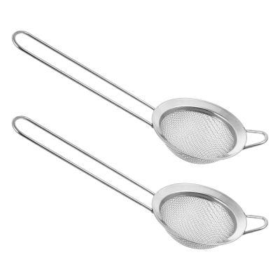 HINTRMENT Reptile Litter Scoops with Sifting Function, 2-Piece Stainless Steel Set