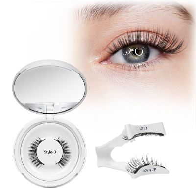 Crislashes Magnetic Eyelash Set with Applicator, No Glue Required, Reusable, Natural Look (Set-D 03)