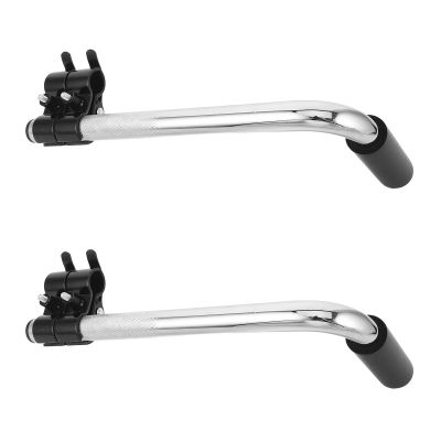 Wheelchair Handle Extensions for Push Handles, 2-Piece Stainless Steel
