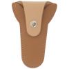 Brown Leather Nail Scissors Case for Nail and Cuticle Nippers view 1