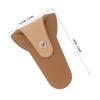 Brown Leather Nail Scissors Case for Nail and Cuticle Nippers view 2