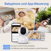 CAYVIS Baby Monitor with 1080p Camera, 5" Split Screen (720p), No Wi-Fi, PTZ, IR Night Vision, ECO Mode, Two-Way Audio, Temperature and Time Display view 2