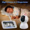 CAYVIS Baby Monitor with 1080p Camera, 5" Split Screen (720p), No Wi-Fi, PTZ, IR Night Vision, ECO Mode, Two-Way Audio, Temperature and Time Display view 4