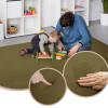 Stqyeiw Children's Rug, Extra-Thick Coral Velvet Crawling and Play Mat, Non-Slip, Army Green, 40 x 150 cm view 3