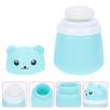 JEWEDECO Baby Powder Container with Cartoon Bear, Blue view 3