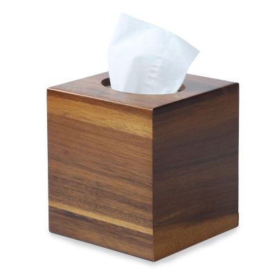 Acacia Wood Tissue Box Cover