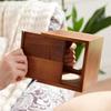 Acacia Wood Tissue Box Cover view 3
