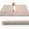 Stqyeiw Kids' Rug, 2 cm Thick Coral Velvet, 190 x 350 cm, Light Brown view 1