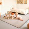 Stqyeiw Kids' Rug, 2 cm Thick Coral Velvet, 190 x 350 cm, Light Brown view 2