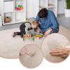 Stqyeiw Kids' Rug, 2 cm Thick Coral Velvet, 190 x 350 cm, Light Brown view 3