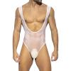 Men's Stretchy One-Piece Jockstrap Bodysuit and Thong Swimwear view 1