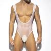 Men's Stretchy One-Piece Jockstrap Bodysuit and Thong Swimwear view 2