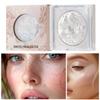 KARLOR Baked Highlighter Pressed Powder with 3D Pearl Shine, Floral Relief and Diamond Shimmer, Highlighter 01# view 3