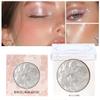 KARLOR Baked Highlighter Pressed Powder with 3D Pearl Shine, Floral Relief and Diamond Shimmer, Highlighter 01# view 4