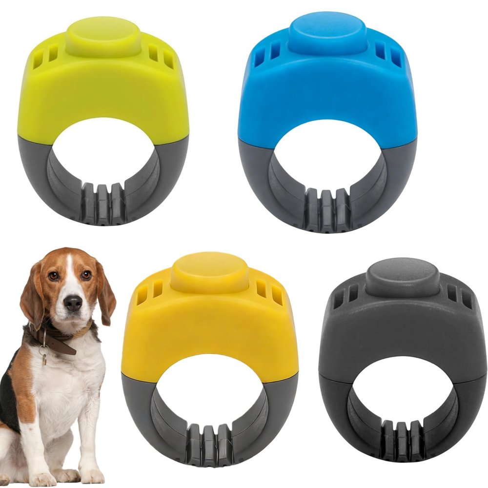 4-Pack Dog Clickers with Finger Ring