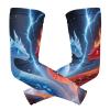 voucong Cool Blue Red Snake Arm Sleeves (1 Pair) view 1