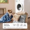 BEDSURE Dog and Cat Blanket, Washable, Fuzzy, 3-Pack Fleece Blankets for Dogs & Cats, Soft Small Blankets for Travel, Couch, Car, Snuggle Blanket Gray/Brown/Blue Small (20x30 in) view 4