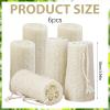 ZYEKIU 6-Piece Natural Loofah Sponge Set view 2