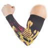 voucong Drip Style Death Skull Compression Arm Sleeves (1 Pair), UV Sun Protection, Arm Protection for Men, Garden, Work, Office, Size M view 2