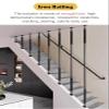 Generic Adjustable-Angle Metal Stair Railing Post, Black, Style A, 195 cm view 4