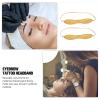 Eyebrow Practice Skin, 10-Piece Silicone Practice Headband for Beginners, Yellow view 4