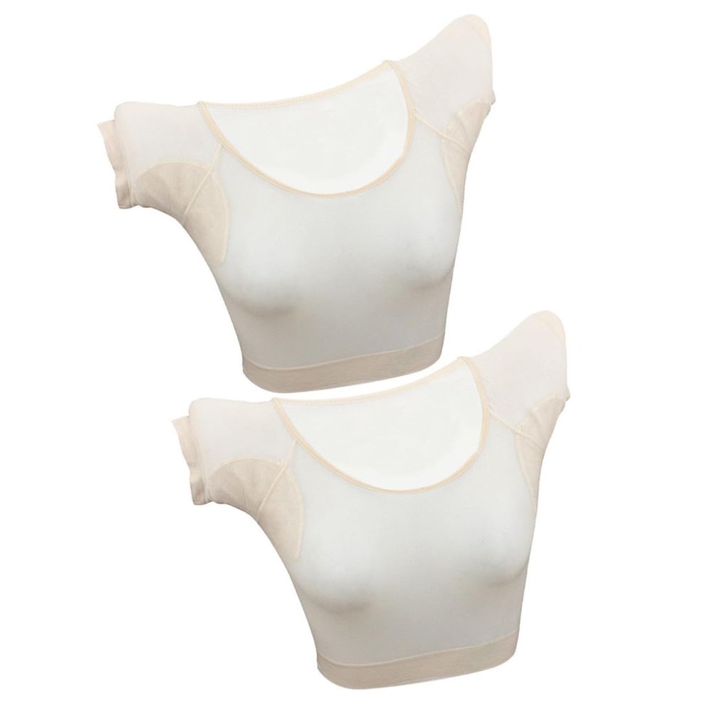 Ipetboom Women's Modal Sweat-Absorbing Underarm Pads, 2-Pack