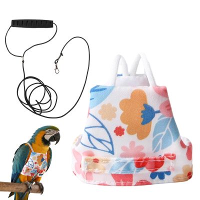 Adjustable Bird Harness with Leash for Pets