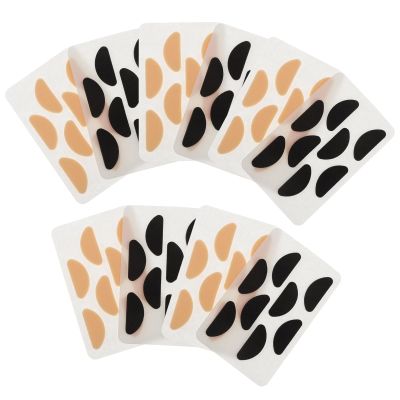 iplusmile 40 Pairs Black Eyeglass Nose Pads, Breathable EVA Foam, Non-Slip Nose Cushions for Glasses and Sunglasses