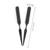 Hair Styling Brush with Wire Bristles, Black Teasing Brush view 2