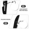 iplusmile Folding Pocket Comb with Keychain and Small Mirror view 3