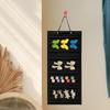 ERINGOGO Hanging Black Felt Organizer for Hair Clips and Bows view 3