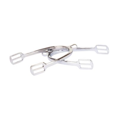 Ysyqkn 2-Piece Western Spur Set, Antique Style, Zinc Alloy, Silver, Size M