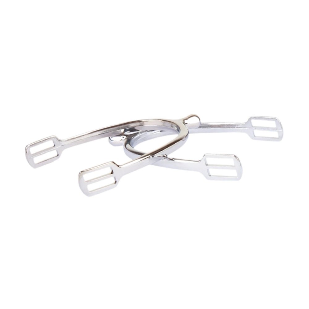 Ysyqkn 2-Piece Western Spur Set, Antique Style, Zinc Alloy, Silver, Size M