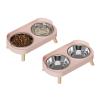 Qcwwy Elevated Dog Bowls, Splash-Proof, 2 x 400 mL view 2