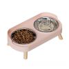 Qcwwy Elevated Dog Bowls, Splash-Proof, 2 x 400 mL view 4
