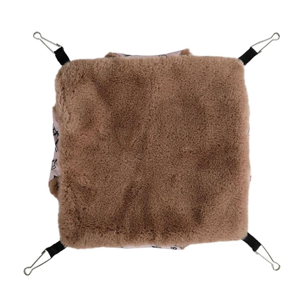 iplusmile Double-Layer Winter Plush Pet Hammock Bed, 34 x 34 cm