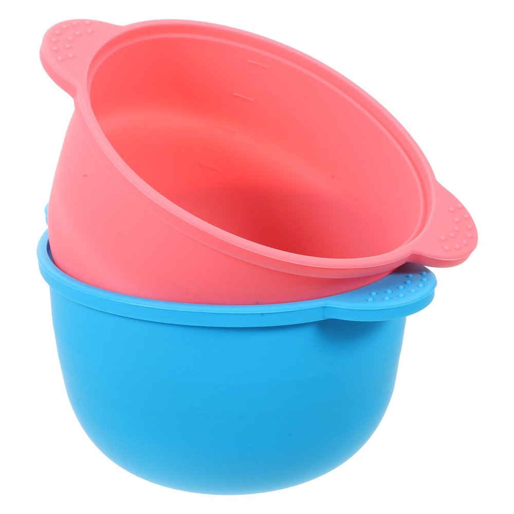 2-Pack Foldable Silicone Wax Bowls with Measurement Scale