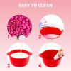 2-Pack Foldable Silicone Wax Bowls with Measurement Scale view 3