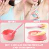 2-Pack Foldable Silicone Wax Bowls with Measurement Scale view 4