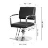 Gryphvex Barber Chair, Ergonomic Hydraulic Salon Chair, Height-Adjustable 93–100 cm, 330 lb Capacity, 360° Swivel, PVC Faux Leather view 3