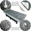 Heated Beauty Bed Mattress with Lash Rest, Memory Foam, Velvet Cover, Square Headrest, 150 x 80 cm view 3
