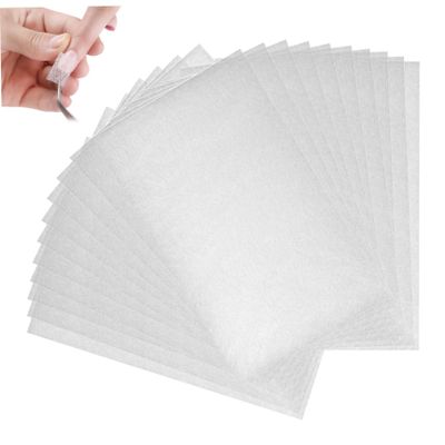 Silk Nail Wraps, 20 Pieces, White, 3.2 x 1.6 in