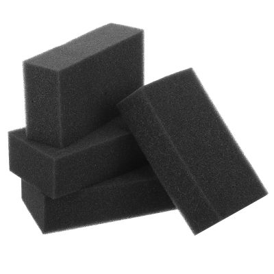 5-Pack Black Hair-Cutting Sponges for Barbers, Wet Use