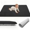 Stqyeiw Baby Crawling Mat 100 x 100 cm, 2 cm Thick, Non-Slip, Black view 1