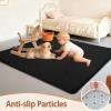 Stqyeiw Baby Crawling Mat 100 x 100 cm, 2 cm Thick, Non-Slip, Black view 2