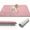 Stqyeiw Baby Crawling Mat 190 x 190 cm, Extra Thick, Pink view 1