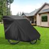 LVYXON Waterproof Bicycle Trailer Cover, 140 x 84 x 99 cm, 420D Oxford Fabric with PU Coating, Wind-Resistant Drawstring Design, Adjustable Ropes, Fits Qeridoo, Burley and Thule Single Trailers view 2